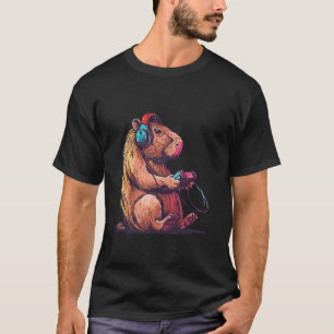 Grappige Capybara spelen van videogames, Capybara  T-shirt