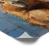 Grappige Capybara Toiletpapier Poster (Hoek)