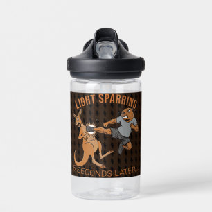 Grappige Capybara vs Kangoeroe Licht Sparring MMA Waterfles
