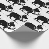 Grappige Capybara Wijn Glas Minimalistische Modern Cadeaupapier (Hoek)