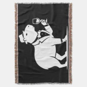 Grappige Capybara Wijn Glas Minimalistische Modern Deken (Voorkant Verticaal)