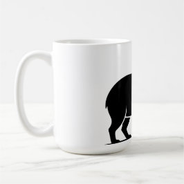 Grappige Capybara Wijn Glas Minimalistische Modern Koffiemok
