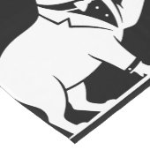 Grappige Capybara Wijn Glas Minimalistische Modern Korte Tafelloper (Hoek)