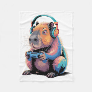 Grappige Capyra Gamer Video Gamer Capyra Fleece Deken