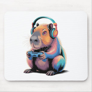 Grappige Capyra Gamer Video Gamer Capyra Muismat