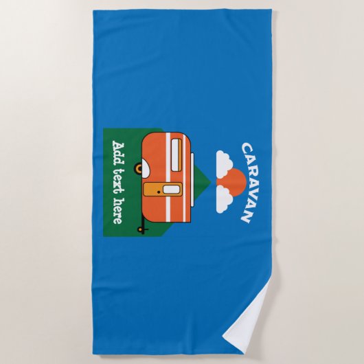 Grappige Caravan Accessoires Camping Caravaner Strandlaken (Voorkant)