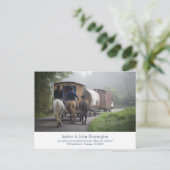 Grappige caravan foto bewegende aankondiging (Staand voorkant)