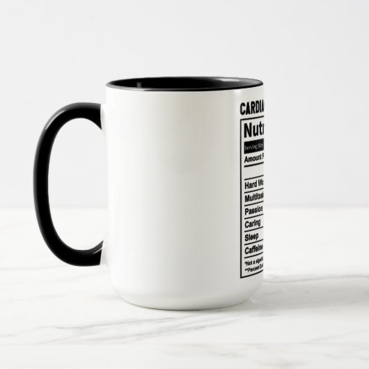 Grappige cardiale sonograaf Voedingsfeiten Mok (Links)