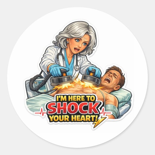 Grappige Cardioloog Sticker (Voorkant)