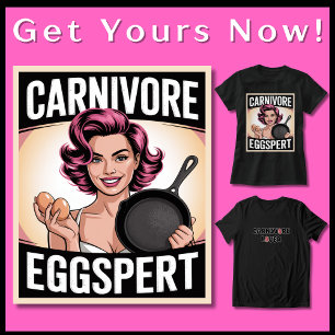 Grappige Carnivoor Keto Ketovore Low Carb Eieren T-shirt