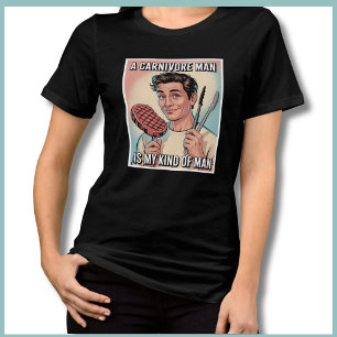 Grappige Carnivore Ketovore Keto Diet Steak Tri-Blend Shirt