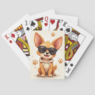 Grappige Carolina-hond Kawaii-hond Pokerkaarten