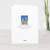 grappige carolzangers in de sneeuwperiode feestdagen kaart (Achterkant)