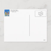 grappige carolzangers in het snow - kerstontwerp feestdagenkaart (Achterkant)