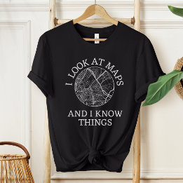 Grappige cartograaf in geografie | Landmeter T-shirt