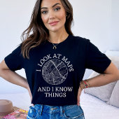 Grappige cartograaf in geografie | Landmeter T-shirt