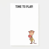 Grappige Cartoon Aap Basketbal Gepersonaliseerde T Post-it® Notes (Voorkant)
