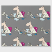 Grappige Cartoon accountant kantoorhumor Cadeaupapier (Vlak)