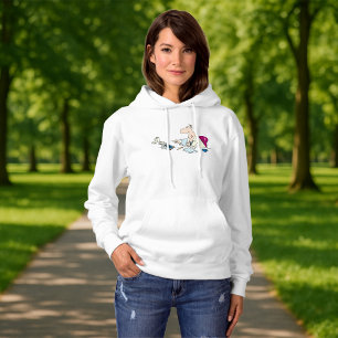 Grappige Cartoon accountant kantoorhumor Hoodie