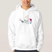 Grappige Cartoon accountant kantoorhumor Hoodie (Voorkant)
