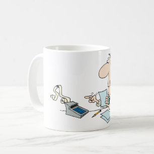 Grappige Cartoon accountant kantoorhumor Koffiemok