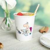 Grappige Cartoon accountant kantoorhumor Papieren Bekers