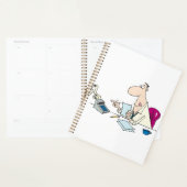 Grappige Cartoon accountant kantoorhumor Planner (Display)