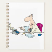 Grappige Cartoon accountant kantoorhumor Planner (Voorkant)