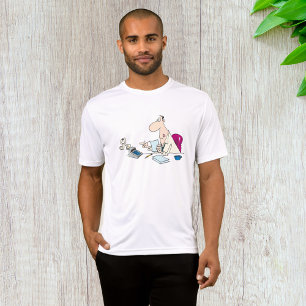 Grappige Cartoon accountant kantoorhumor T-shirt