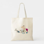 Grappige Cartoon accountant kantoorhumor Tote Bag (Achterkant)