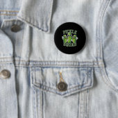 Grappige Cartoon Augurken Liefhebber Dill Doe Grap Ronde Button 5,7 Cm (In situ)