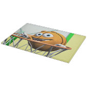 Grappige Cartoon Basketbal in een Hoop Snijplank (Hoek)