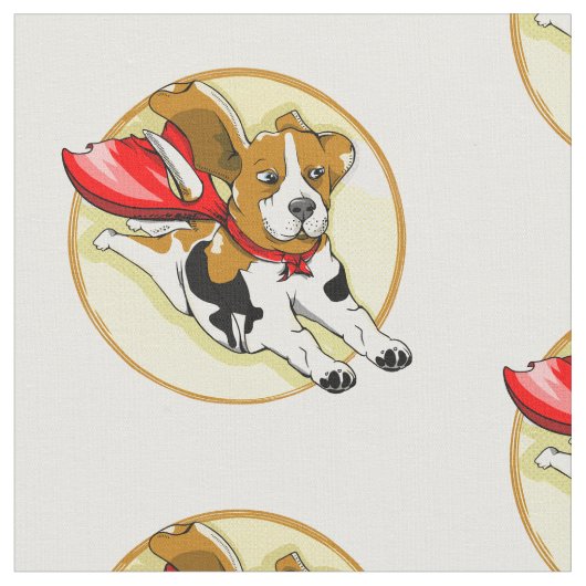 Grappige cartoon beagle hond stof (Close Up)