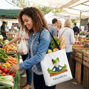Grappige cartoon boodschappentassen huisdieren die tote bag
