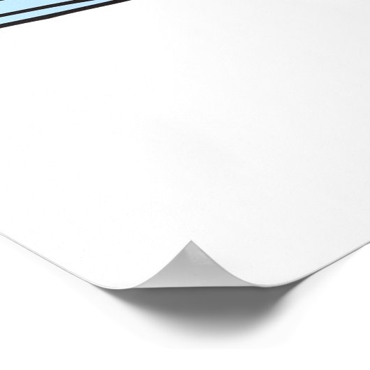 Grappige Cartoon Boy met Chocolade Verjaardagstaar Poster (Hoek)