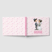 Grappige Cartoon bruid en bruidegom gastenboek (Volledig)