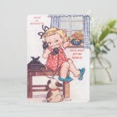 Grappige cartoon bruiloft roddels kaart (Staand voorkant)