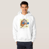 Grappige Cartoon Bulldog Boxer Dog Hoodie (Voorkant volledig)