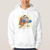 Grappige Cartoon Bulldog Boxer Dog Hoodie (Voorkant)