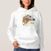 Grappige Cartoon Bulldog Boxer Dog Hoodie (Voorkant)