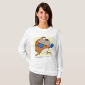 Grappige Cartoon Bulldog Boxer Dog T-shirt (Voorkant volledig)