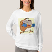 Grappige Cartoon Bulldog Boxer Dog T-shirt (Voorkant)