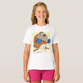 Grappige Cartoon Bulldog Boxer Dog T-shirt (Voorkant volledig)