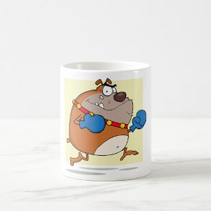 Grappige Cartoon Bulldog Boxer Hond Koffiemok