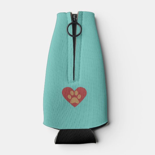 Grappige Cartoon Bulldog fleskoeler Flesjeskoeler (Achterkant)