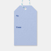 Grappige Cartoon Cat Astronaut Cadeaulabel (Achterkant)