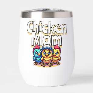 Grappige Cartoon Chicks   Chicken Mom gepersonalis