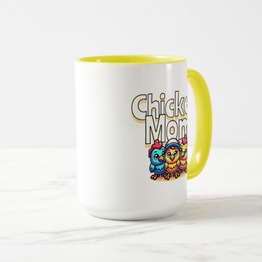 Grappige Cartoon Chicks | kip mam Mok (Voorkant rechts)