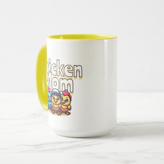 Grappige Cartoon Chicks | kip mam Mok (Voorkant links)