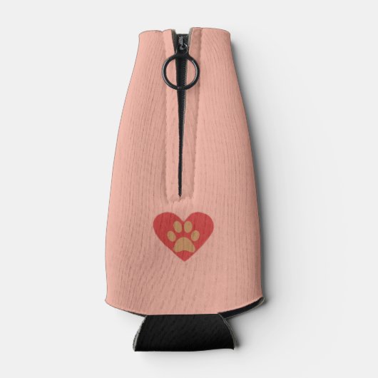 Grappige Cartoon Chinees Shar Pei Flessenkoeler Flesjeskoeler (Achterkant)